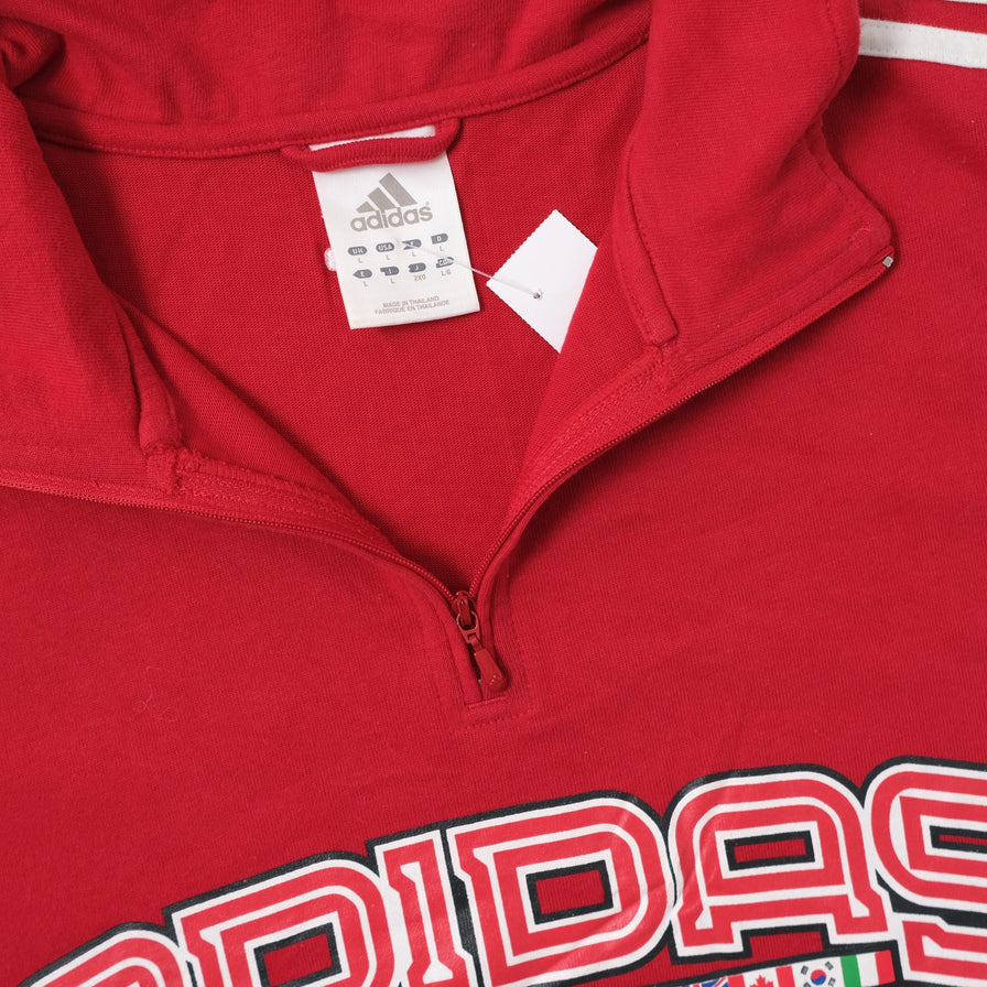 Vintage adidas Basketball Short Sleeve Sweater Large - Double Double Vintage