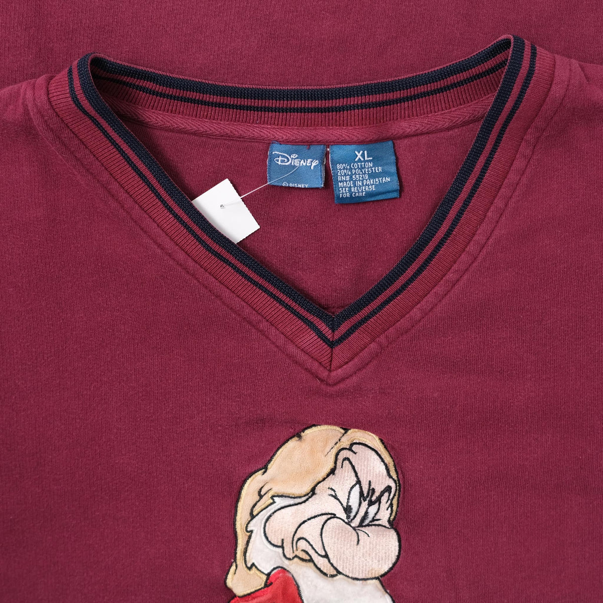 Vintage Disney Grumpy V-Neck Sweater XLarge kaufen – Double Double Vintage