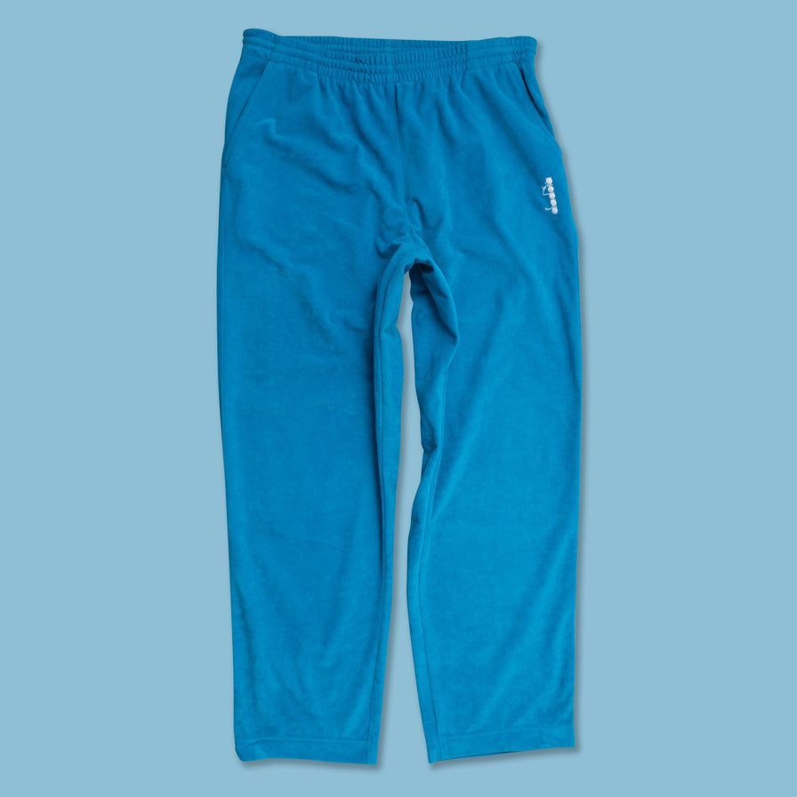 Vintage Diadora Velour Track Pants Large - Double Double Vintage