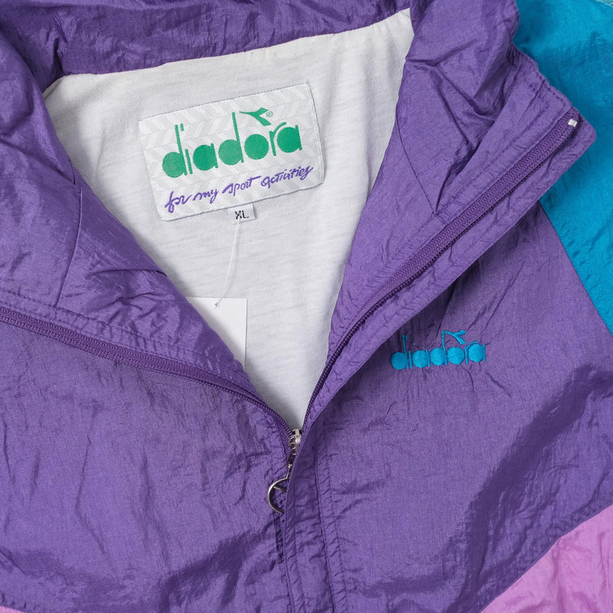 Vintage Diadora Track Jacket XLarge - Double Double Vintage