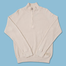 Vintage Polo Jeans Q-Zip Knit Sweater Large 