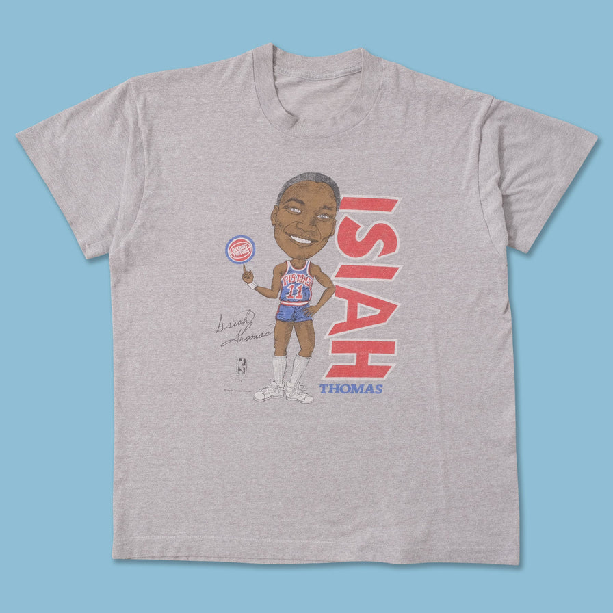 80s Salem Detroit Pistons Isiah Thomas T-Shirt Medium 