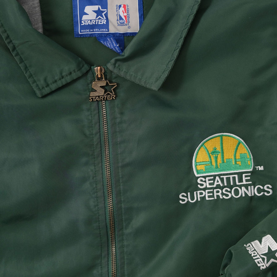 Vintage Starter Seattle Supersonics Coach Jacket Large 