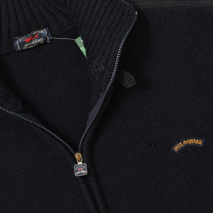 Vintage Paul Shark Knit Jacket Large 