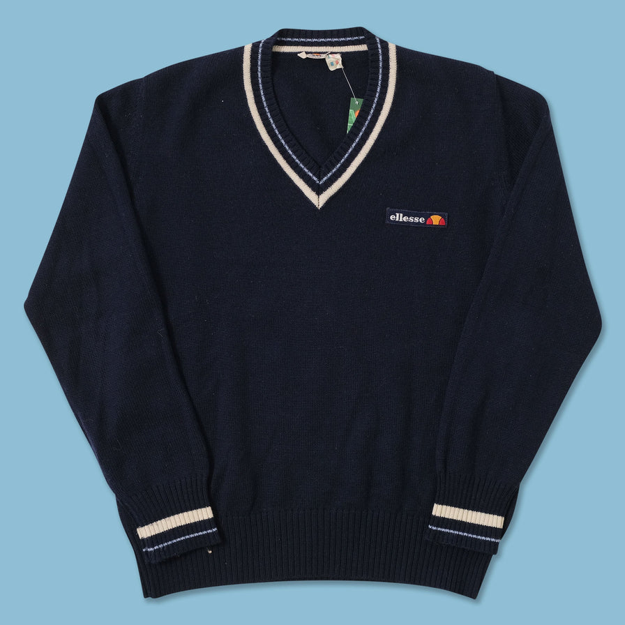 Vintage Ellesse Knit Sweater Medium 