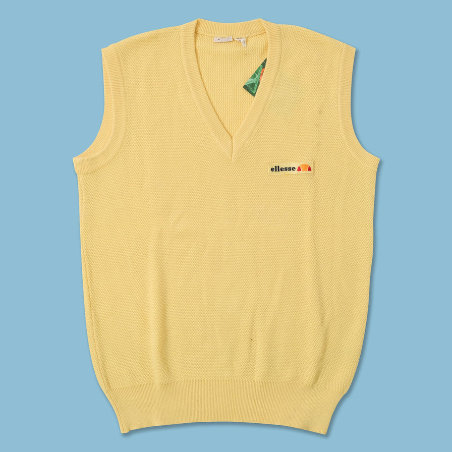 Vintage Ellesse Knit Vest Medium 