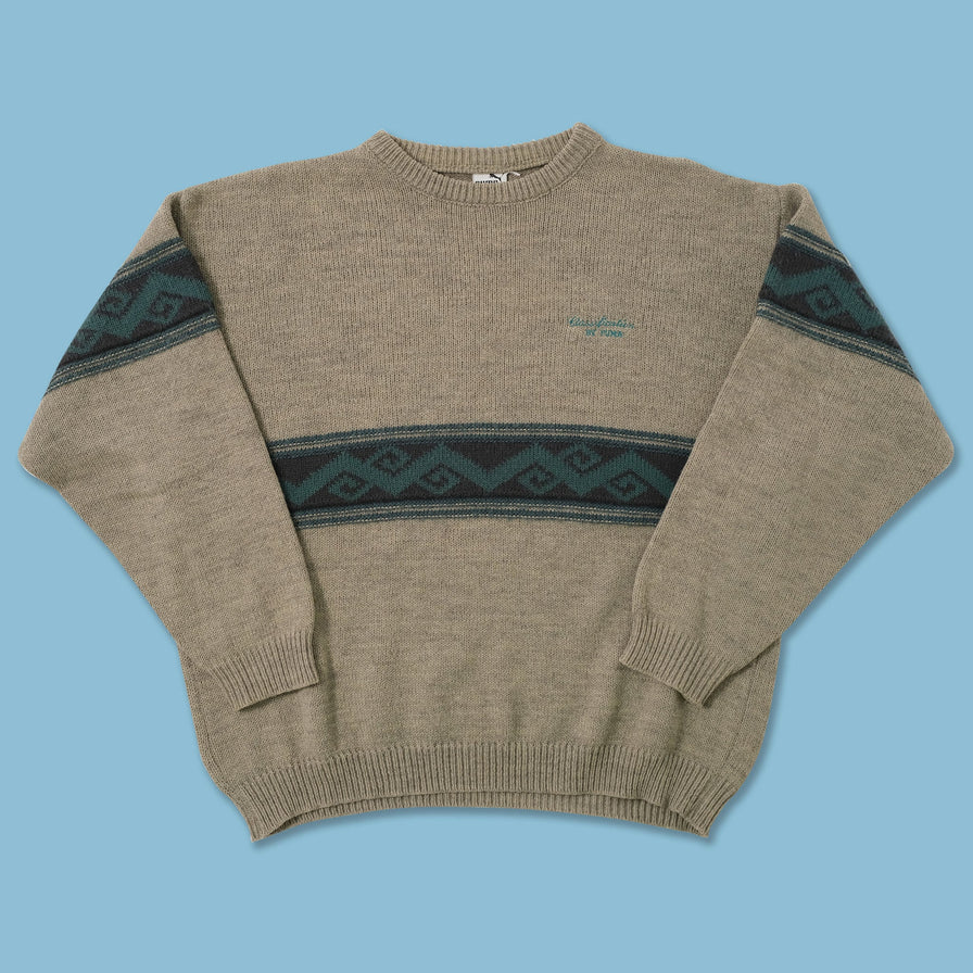 Vintage Puma Knit Sweater XLarge 