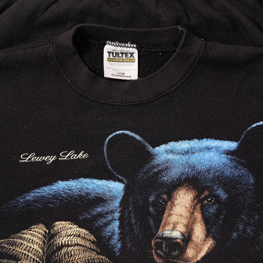 Vintage Black Bear Sweater Small 