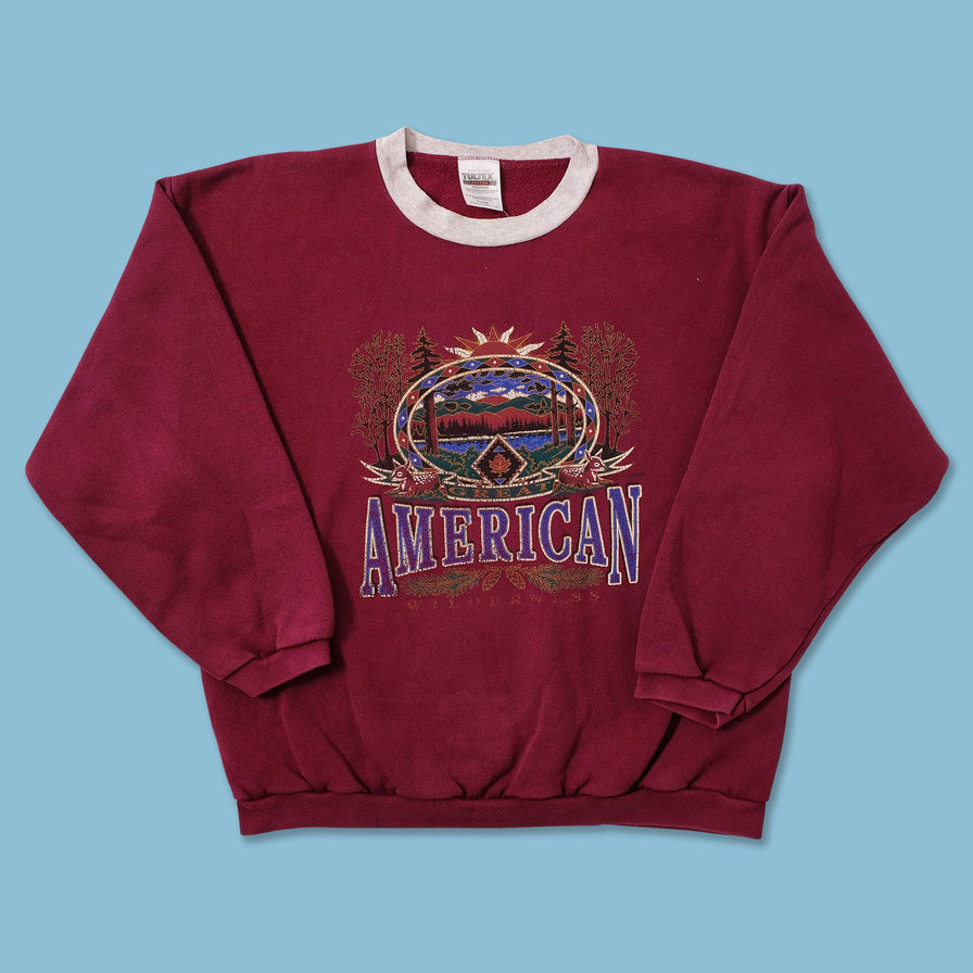 Vintage Great American Wilderness Sweater Large 