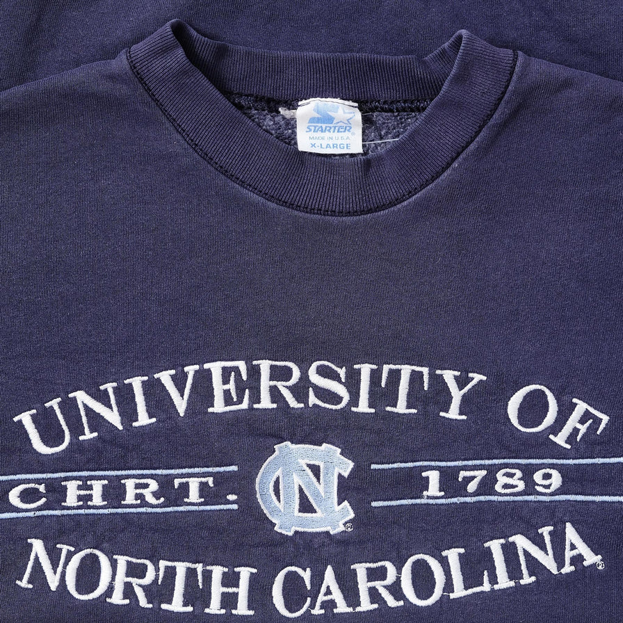 Vintage Starter UNC Sweater Large 