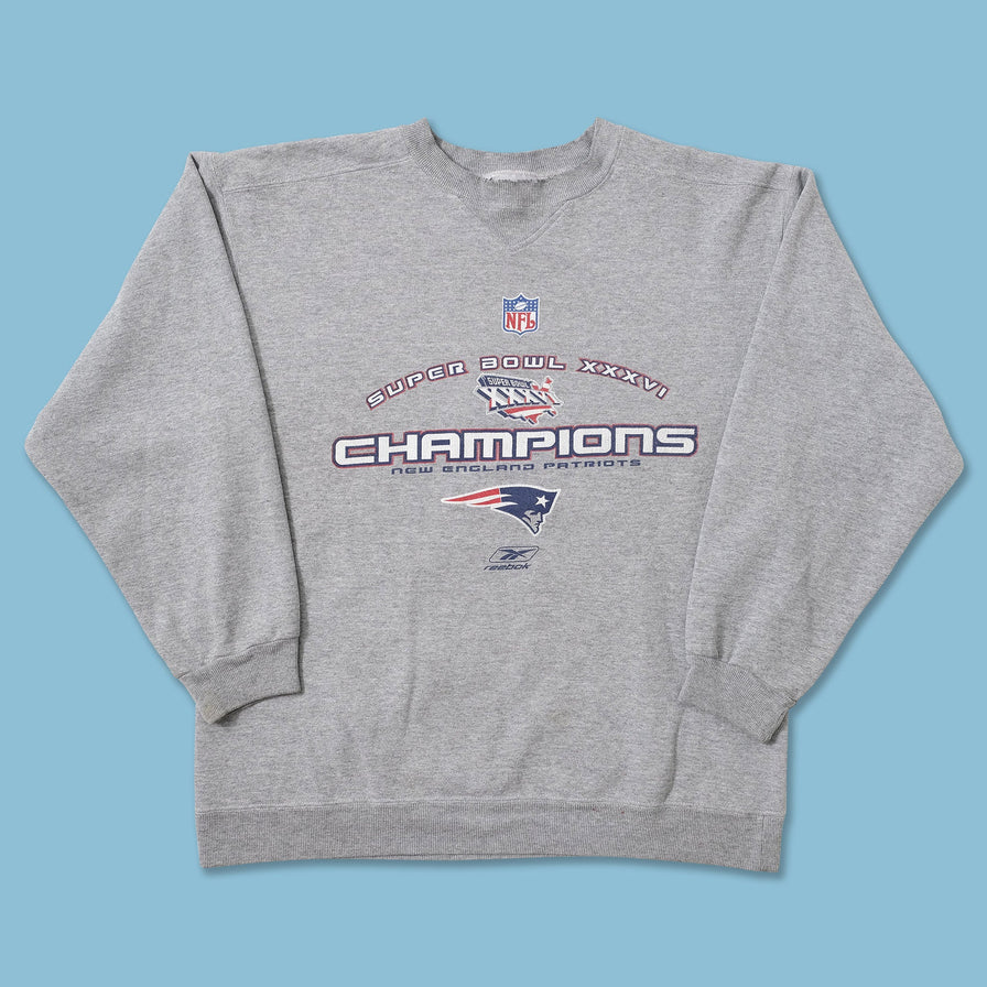 2002 Reebok New England Patriots Sweater Medium 