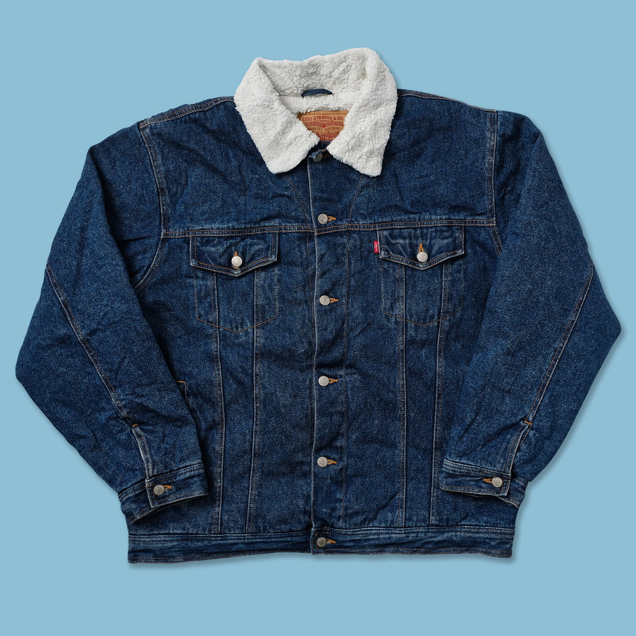 Vintage Levis Denim Sherpa Jacket XLarge 