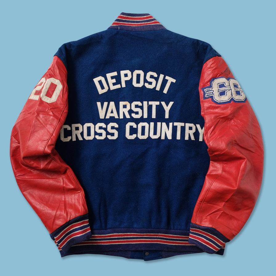 Vintage Wool Leather Varsity Jacket Large 