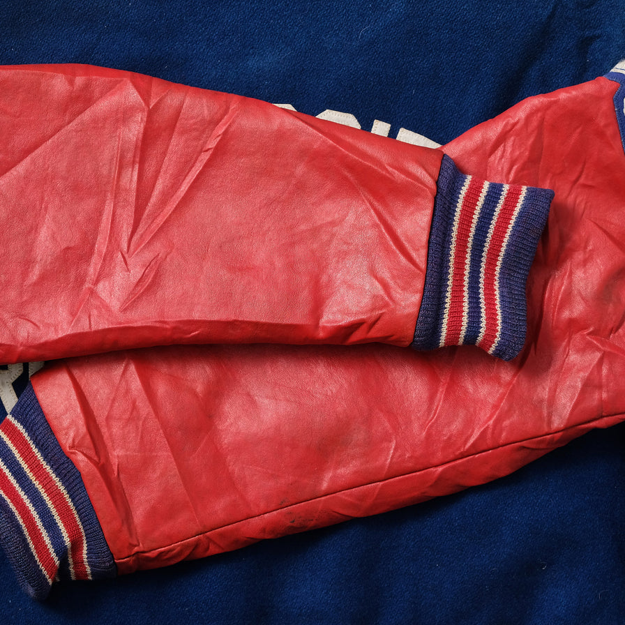 Vintage Wool Leather Varsity Jacket Large 