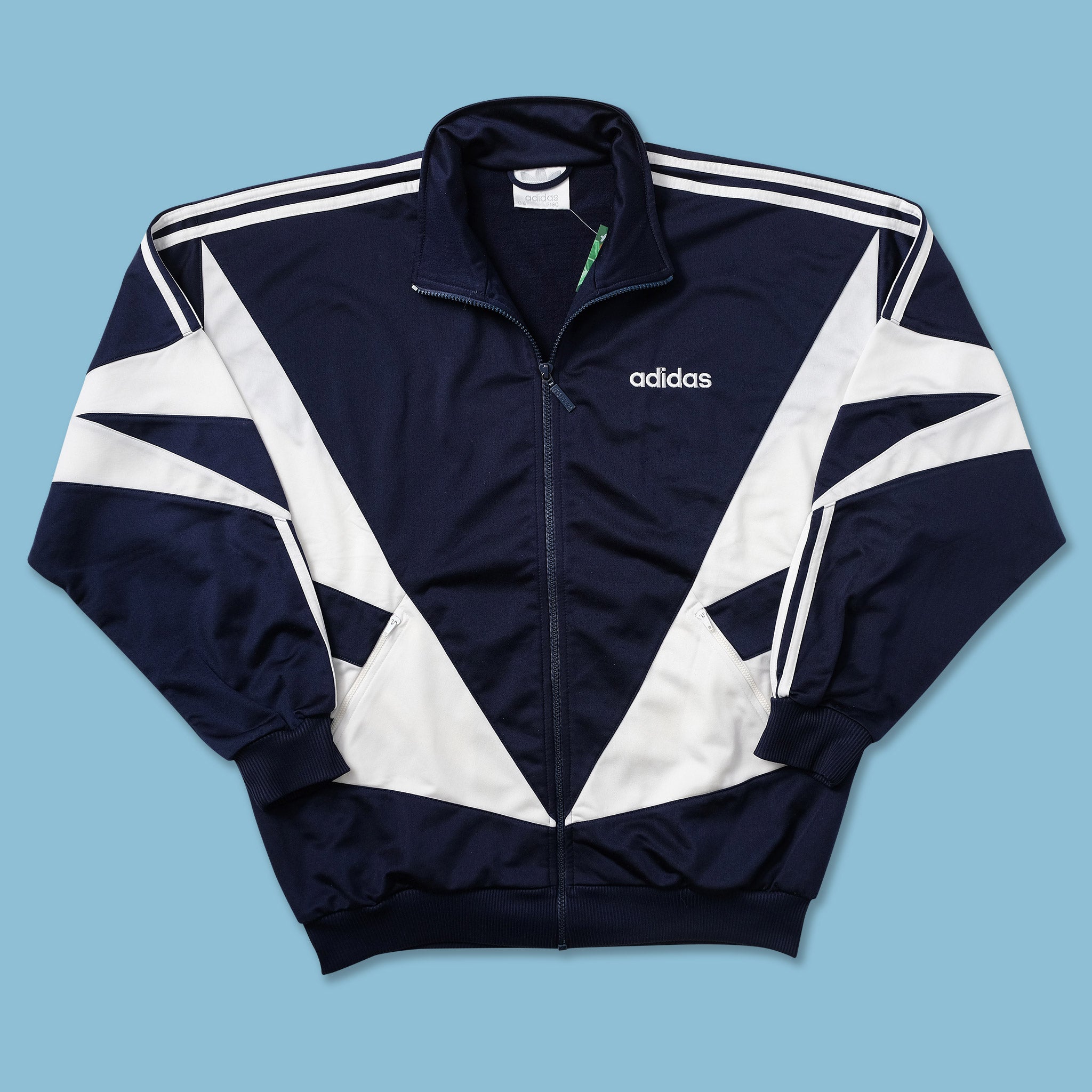 Adidas originals vintage track jacket with taping hotsell