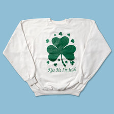 Vintage Kiss Me I'm Irish Sweater Medium - Double Double Vintage