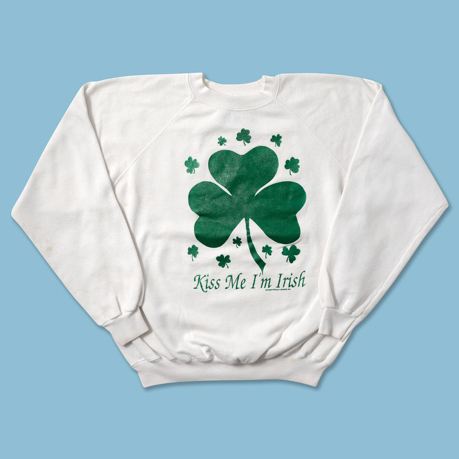 Vintage Kiss Me I'm Irish Sweater Medium - Double Double Vintage
