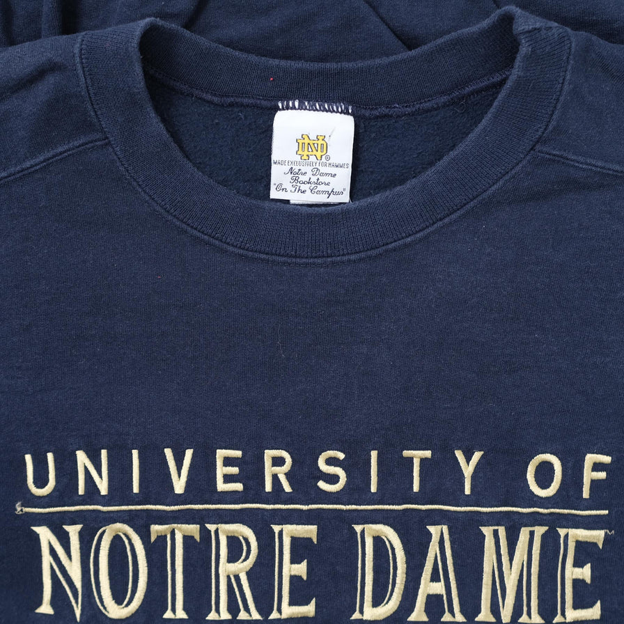 Vintage Notre Dame Sweater XLarge - Double Double Vintage
