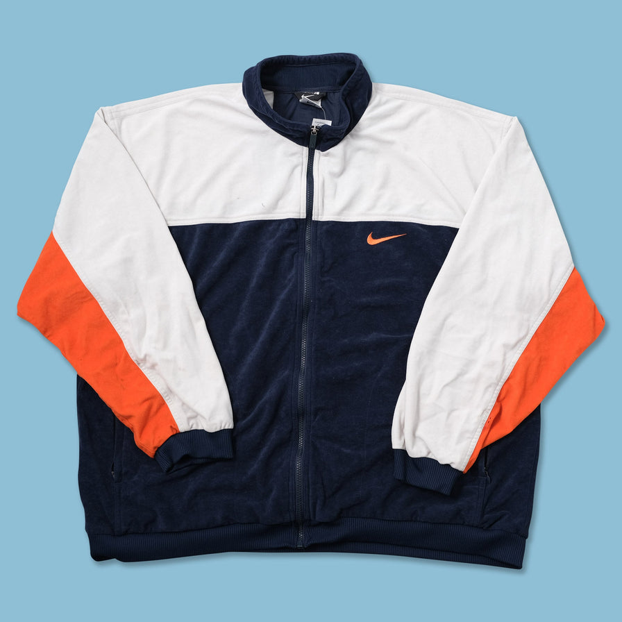 Vintage Nike Velour Track Jacket XLarge / XXL - Double Double Vintage