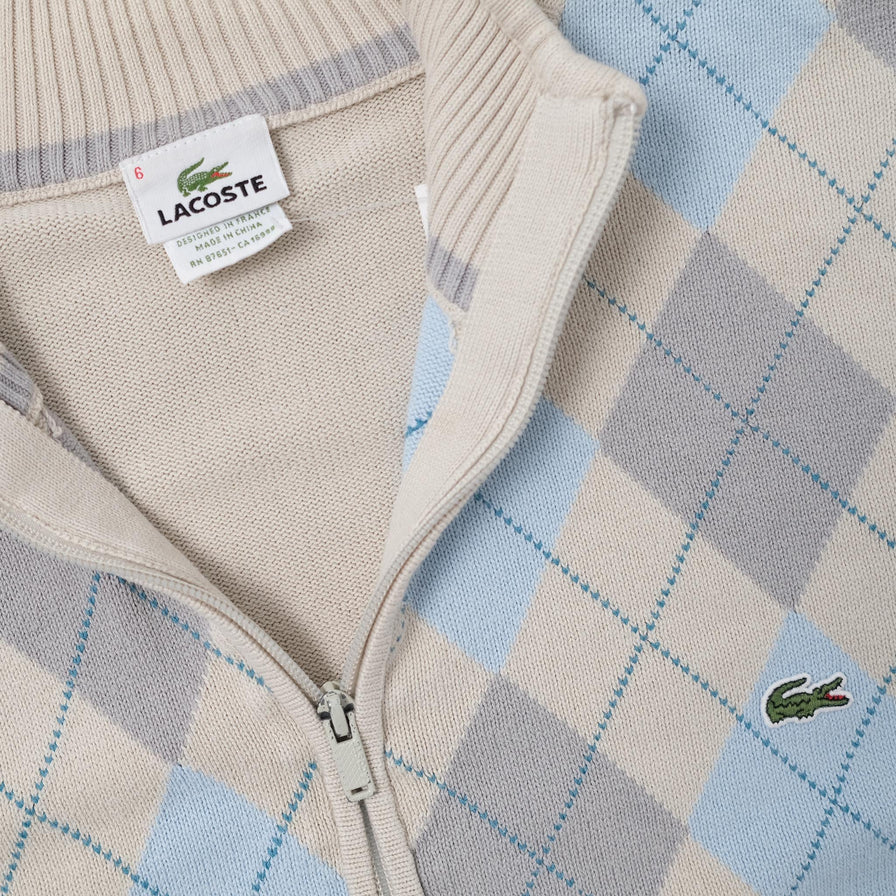 Vintage Lacoste Knit Jacket Medium - Double Double Vintage