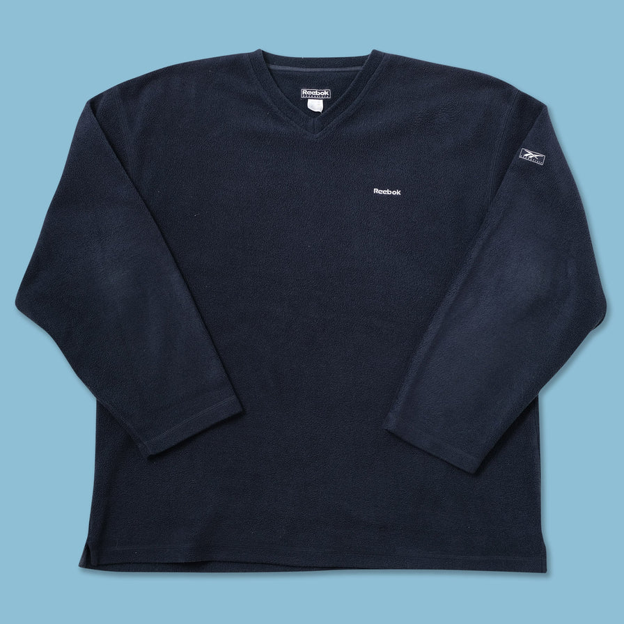 Vintage Reebok V-Neck Fleece XLarge - Double Double Vintage