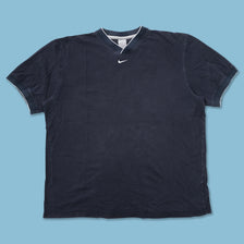 Vintage adidas V-Neck T-Shirt XLarge - Double Double Vintage