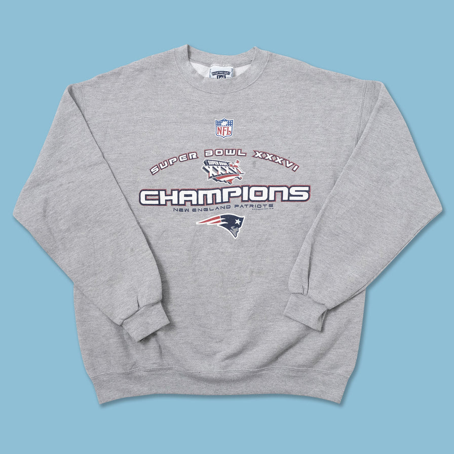 Vintage 2001 New England Patriots Sweater Large - Double Double Vintage