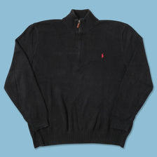 Vintage Polo Ralph Lauren Q-Zip Knit Sweater XXLarge 