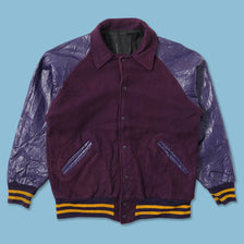 Vintage Wool Leather Varsity Jacket Medium 