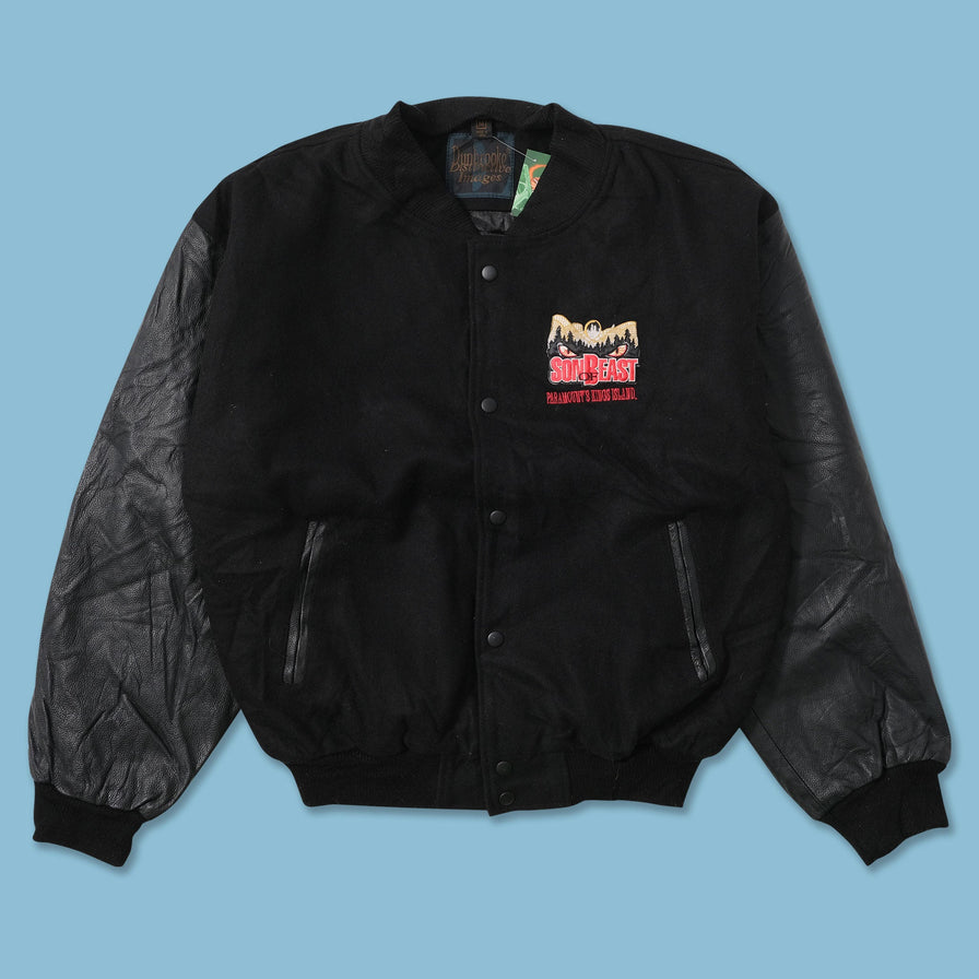Vintage Son of Beast Wool Leather Varsity Jacket Medium 