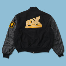 Vintage Fox Wool Leather Varsity Jacket Large 