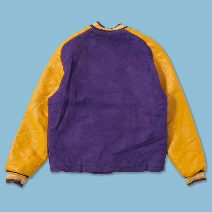 Vintage Women's Wool Leather Varsity Jacket Small 