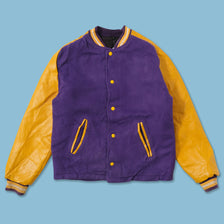 Vintage Women's Wool Leather Varsity Jacket Small 
