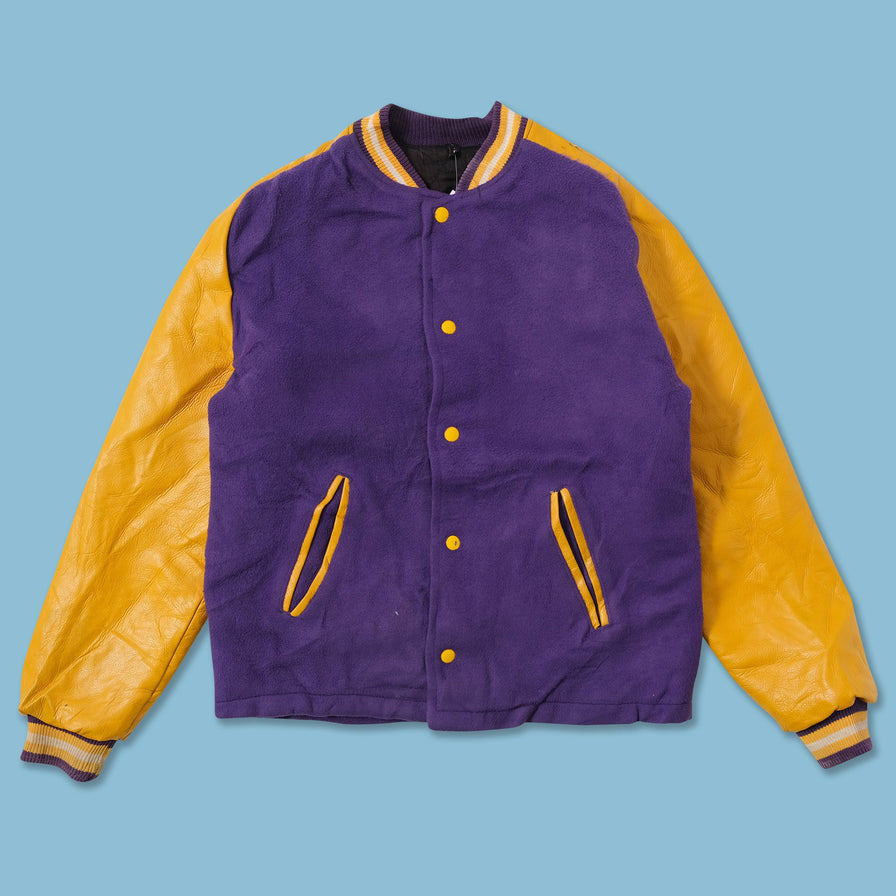 Vintage Women's Wool Leather Varsity Jacket Small 