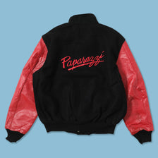 Vintage Paparazzi Wool Leather Varsity Jacket Large 