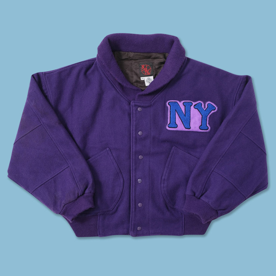 Vintage Black Yankees Wool Varsity Jacket XLarge 