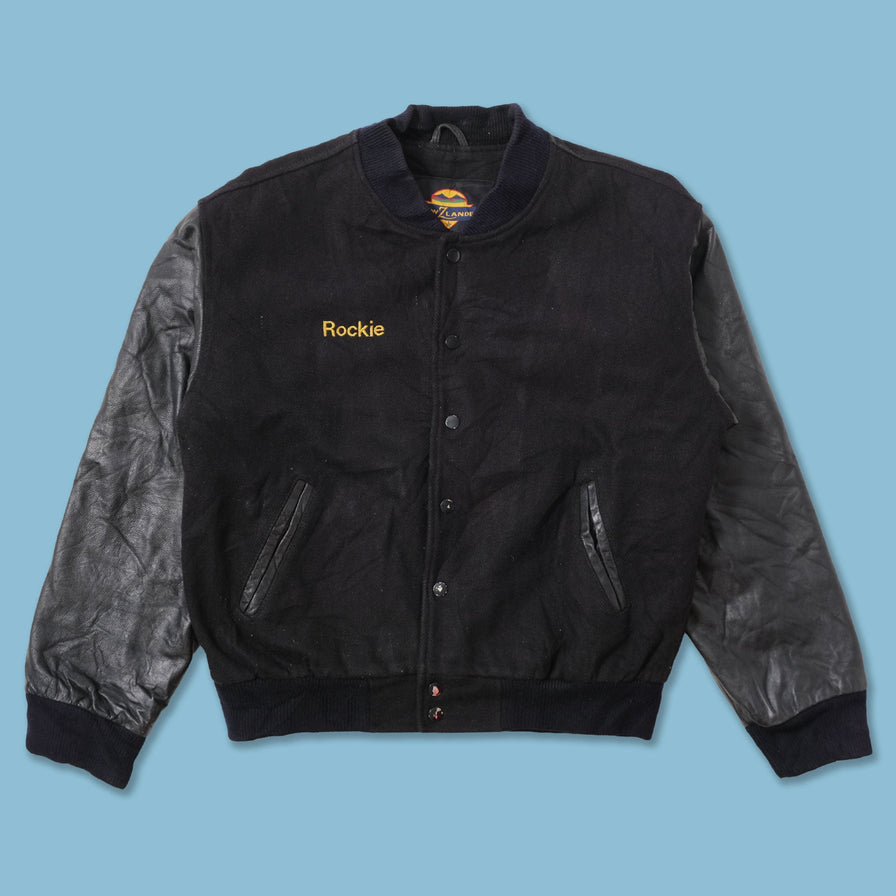 Vintage Wool Leather Varsity Jacket Small 