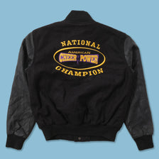 Women's Wool Faux Leather Varsity Jacket Small 
