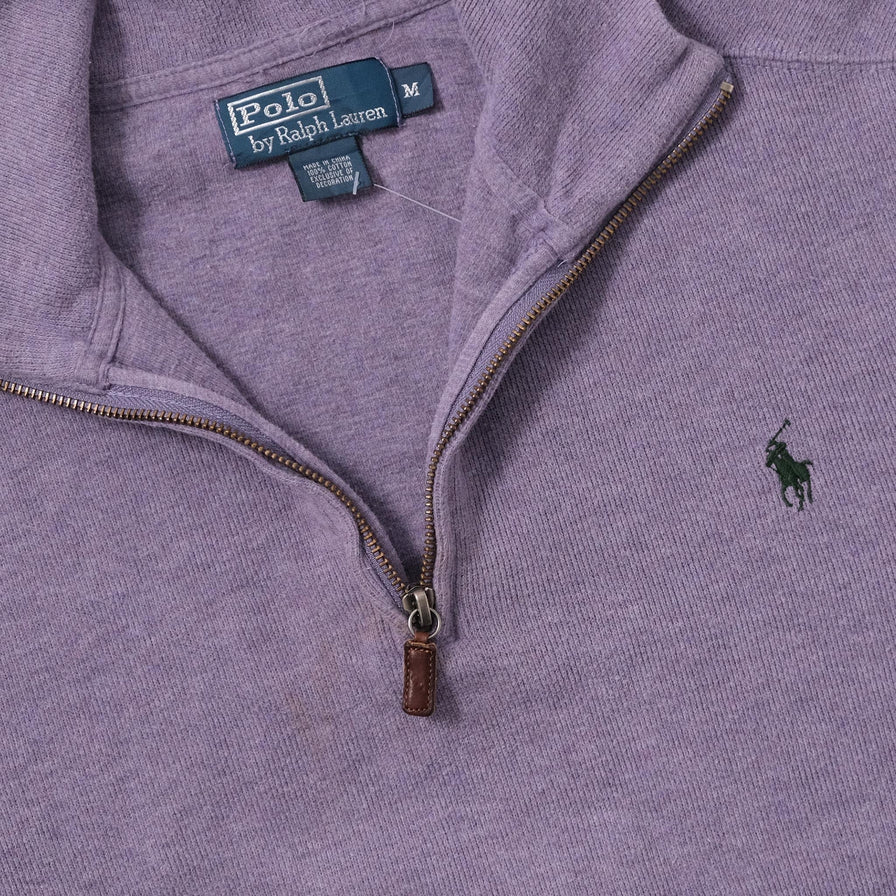Vintage Polo Ralph Lauren Q-Zip Sweater Large 