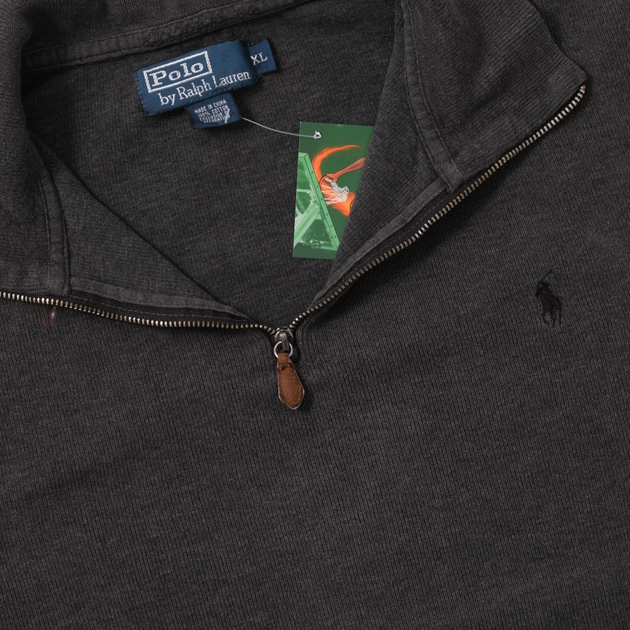 Vintage Polo Ralph Lauren Q-Zip Sweater XLarge 