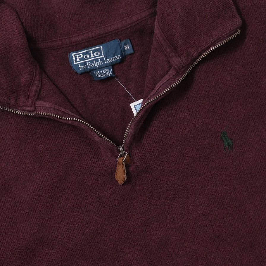 Vintage Polo Ralph Lauren Q-Zip Sweater Medium 