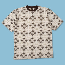 Y2K Raw Blue T-Shirt Large 