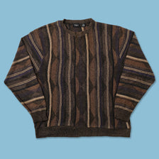Vintage Coogi Style Knit Sweater Large 