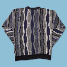 Vintage Coogi Style Knit Sweater Small 