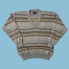 Vintage Coogi Style Knit Sweater Large 