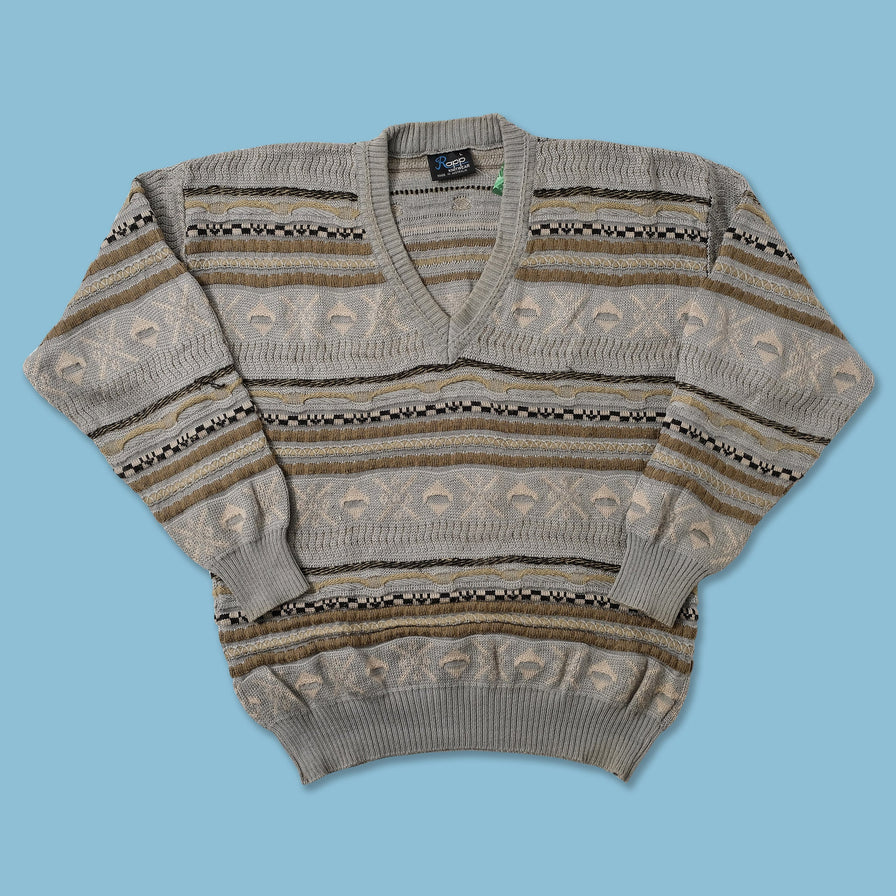 Vintage Coogi Style Knit Sweater Large 