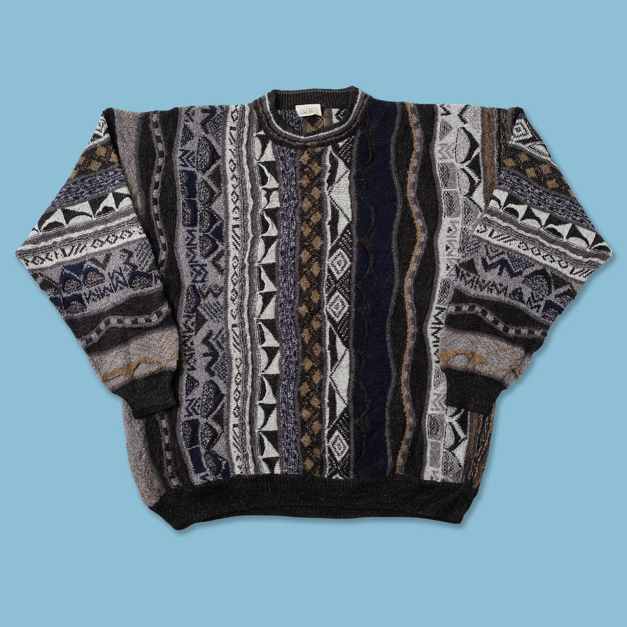 Vintage Coogi Style Knit Sweater XLarge 