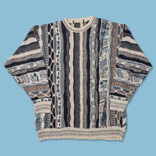 Vintage Coogi Style Knit Sweater Large 