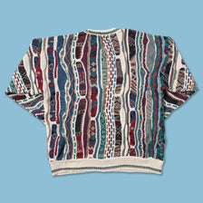 Vintage Coogi Style Knit Sweater Medium 