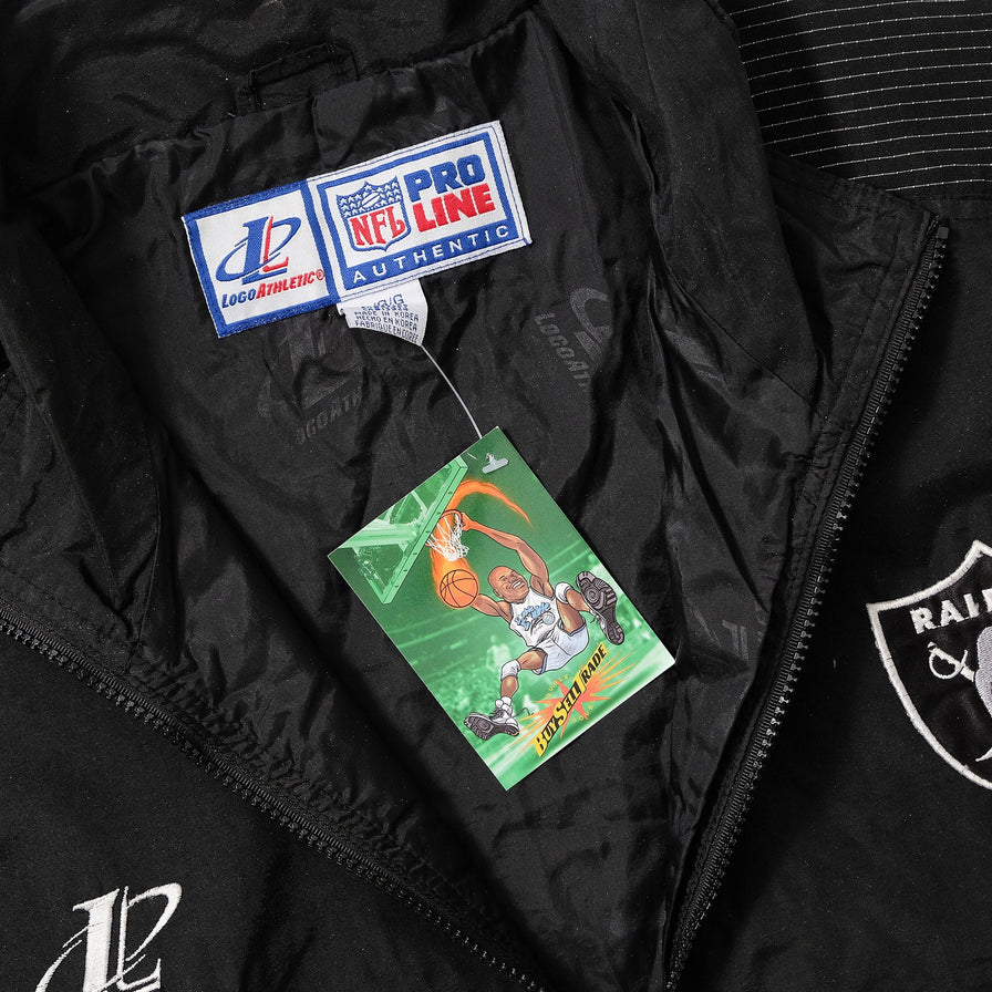 Vintage Oakland Raiders Track Jacket Large 